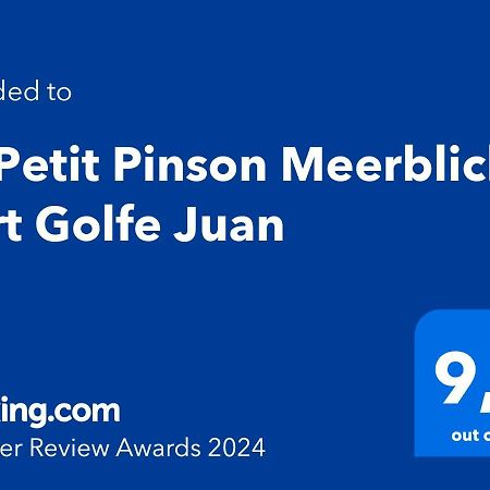 Le Petit Pinson Meerblick Port Golfe-Juan Exterior photo